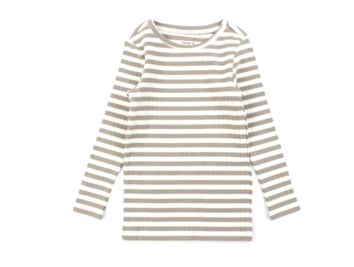 Name It mocha meringue stribet top